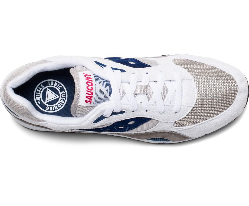 Women's Saucony Shadow 6000 Originals White / Grey / Navy | Singapore 071LISH